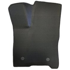 EVA коврик для Lada Vesta (2015-2022) водительский / Лада Веста / Черные соты, черный кант Evaformat