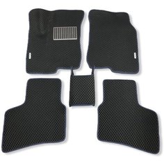 Автомобильные коврики ЭВА (EVA) для Hyundai Elantra 4 (HD) / Хендай Элантра 4 / 2006-2011 + подпятник + 2 логотипа АвтоЕва.рф