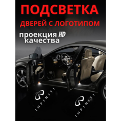 Подсветка дверей, проекция логотипа для Infiniti (2шт.) Авто тема