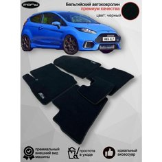 Ворсовые коврики для автомобиля Ford Fiesta Mk VI /2008-2019/ автомобильные коврики в машину форд фиеста Vellar
