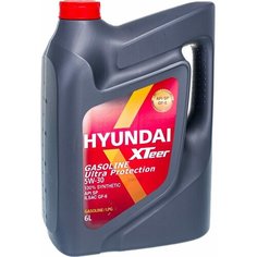 Моторное масло HYUNDAI XTeer Gasoline Ultra Protection 5W30, 6 л, синтетическое, 1061011