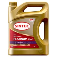 Моторное масло SINTEC PLATINUM 7000 5W-30 GF-6A, 4L