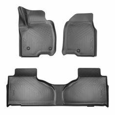 Коврики салона 3D для Chevrolet Tahoe (2020-2024) (1,2 ряд) / Шевролет Тахо Nor Plast