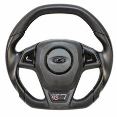 Руль ВАЗ 2114 анатомический Барс GT черный лак ВАЗ 2113-15, 2110-12, 2108-099 Остров