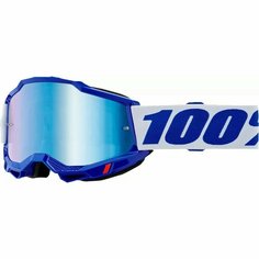 Кроссовые очки, маска 100% Accuri 2 BLUE , с синей зеркальной линзой