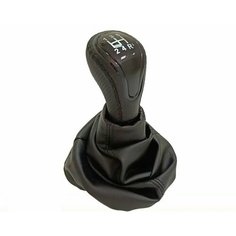 Ручка КПП с чехлом пыльником в стиле Весты на классику: ВАЗ-2101-2107-черный с черной строчкой "лак" Нет бренда