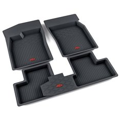 Комплект ковриков в салон Агатэк A.002.18.H для Daewoo Nexia с 2008 г., 4 шт. черный 4