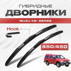 Гибридные дворники для Isuzu KB-Series 1993-2002 Пикап. Щетки для Исузу КВ серии комплект 2шт Va24 Ru