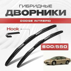 Гибридные дворники для Dodge Intrepid 1997-2004 Седан. Щетки для Додж Интрепид комплект 2шт Va24 Ru