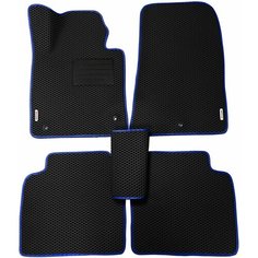 Автомобильные коврики (автоковрики) ЭВА / EVA / ЕВА для HYUNDAI SONATA (VII) (LF) / Хендай Соната 7 / 2014-2019 г. в. + подпятник + 2 логотипа АвтоЕва.рф