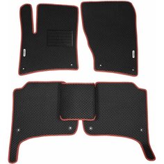 Автомобильные коврики ЭВА (EVA) для PORSCHE CAYENNE (II) (958) / Порш Кайен 2 / 2010-2018 + подпятник + 2 логотипа АвтоЕва.рф