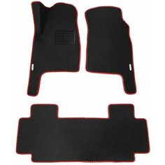 Автомобильные коврики (автоковрики) ЭВА / EVA / ЕВА для UAZ PATRIOT / УАЗ Патриот 2012 - 2016 + подпятник + 2 логотипа АвтоЕва.рф