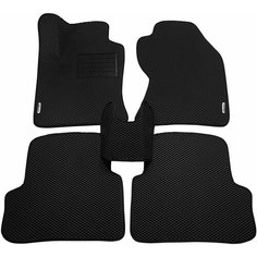 Автомобильные коврики (автоковрики) ЭВА (EVA) ЕВА для FORD FOCUS (I) / Форд Фокус 1 / 1998-2005 + подпятник + 2 логотипа АвтоЕва.рф