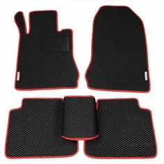 Автомобильные коврики (автоковрики) ЭВА (EVA) ЕВА для Mercedes-Benz E-Класс (w210) / Мерседес-Бенц Е-класс / 1995-2003 + подпятник + 2 логотипа АвтоЕва.рф