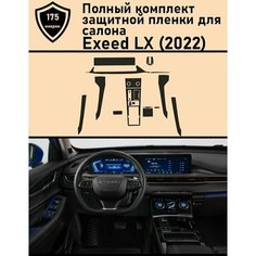 Exeed LX полный комплект защитных пленок для салона ГУ+климат+дисплей+консоль+двери Tonexpert.
