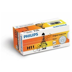 Лампа автомобильная галогенная PHILIPS H11 12V 55W 12362C1 1шт