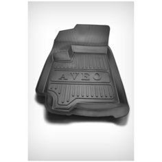 Коврик в салон резиновый водительский 1шт Chevrolet Aveo седан T250, T255 II 2005-, хэтчбек T250, T255 II 2006-, Ravon Nexia R3 2016- высокий борт Comfort