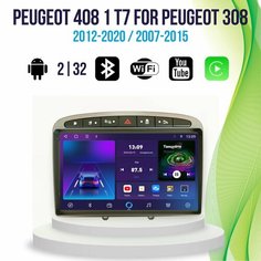 Магнитола Peugeot 408 1 T7 For Peugeot 308 TS7Pro 2/32 Android Topway