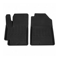 Коврик салонный резиновый (черный) для Kia Rio (17-Н. В.) (передний ряд сидений) (Борт 4см), Rezkon