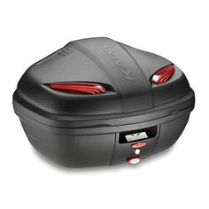 Кофр центральный KAPPA K47N MONOLOCK 47л красный отражатель