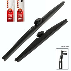 Дворники / Щетки стеклоочистителя зимние BMW 5 f10 / БМВ ф10 2010 / 2011 / 2012 / 2013 / 2014 / 2015 / 2016 Side Pin 17mm 650-450 Lyn Xauto