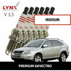 Свечи зажигания иридиевые Lexus RX330 (2) XU30 / Лексус РХ 330 2003 2004 2005 2006 V3.3 3MZ-FE / 6шт LYNXauto