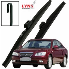 Дворники Hyundai Sonata (5) NF Хендай Соната рест. 2008 2009 2010 Щетки стеклоочистителя зимние LYNXauto к-т 2шт, 600мм-500мм