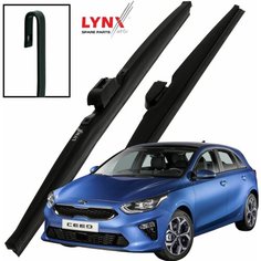 Дворники Kia Ceed (3) CD Киа Сид хэтчбек 2018 2019 2020 2021 Щетки стеклоочистителя зимние LYNXauto к-т 2шт, 650мм-400мм