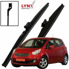 Дворники Kia Venga YN / Киа Венга 2010 2011 2012 2013 2014 2015 Щетки стеклоочистителя зимние LYNXauto к-т 2шт, 650мм-350мм