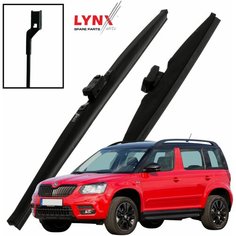 Дворники Skoda Yeti 5L Шкода Йети рест. 2013 2014 2015 2016 2017 2018 Щетки стеклоочистителя зимние LYNXauto 600мм-480мм к-т 2шт.