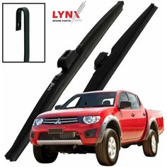 Дворники Mitsubishi L200 (4) KB4T Митсубиси Л200 2007 2008 2009 2010 2011 2012 2013 2014 Щетки стеклоочистителя зимние 530мм-480мм к-т 2 шт Lyn Xauto