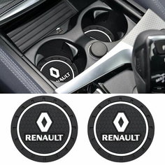 Коврик в подстаканник автомобиля RENAULT, 2 шт Нет бренда