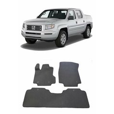 Ева коврики Honda Ridgeline пикап 2005 - 2009/ Ева ЭВА сота/ цвет Серый c серой окантовкой / EVA Smart / коврики в салон автомобиля Хонда