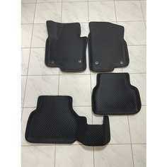 Коврики Эва, Ева (EVA) с бортами ЗD на Фольсваген Тигуан 1 поколения (Volkswagen Tiguan) 2007-2018 года выпуска.