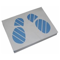 Коврики бумажные двухслойные PINGO "Следы ног", 405х500 мм, 20 шт