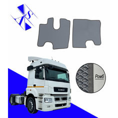 Автомобильные коврики EVA/ЕВА/ЭВА для КАМАЗ 5490 Нео/KAMAZ 5490 Neo 2013-н. в серый темно серый Avtoso