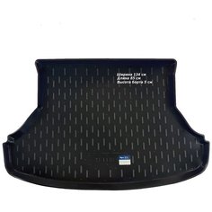 Коврик в багажник для Lada 1118 Kalina sd седан (CLT) с бортом пластик Нет бренда