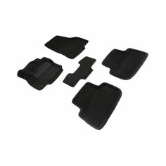 Ворсовые 3D коврики в салон Seintex для Volkswagen Tiguan II 2017-н. в. (черные)