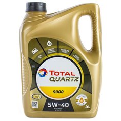 Синтетическое моторное масло TOTAL Quartz 9000 5W40, 4 л, 1 шт.