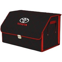 Органайзер-саквояж "Союз Премиум" в багажник Toyota (Тойота), размер XL. Цвет: черный с красной прострочкой Ромб. A&P Групп
