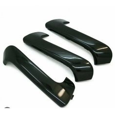 Накладки на ручки дверей для Лада Гранта, Калина 2 (люкс), черный лак Нет бренда