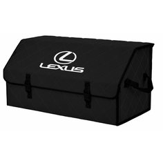 Органайзер-саквояж "Союз" в багажник Lexus (Лексус), размер XL Plus. Цвет: черный с черной прострочкой Ромб. A&P Групп