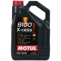 Полусинтетическое моторное масло Motul 8100 X-cess 5W40, 5 л, 1 шт.