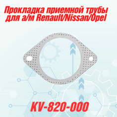 Прокладка приемной трубы для автомобиля Renault/Nissan/Opel Квадратис