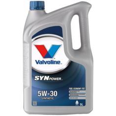 Полусинтетическое моторное масло VALVOLINE SynPower FE 5W-30, 5 л, 1 шт.