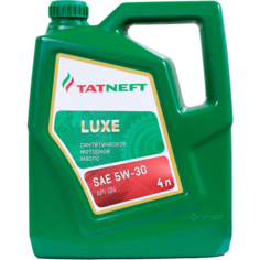 Синтетическое моторное масло Татнефть LUXE 5W30, 4 л, 1 шт. Tatneft