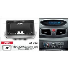 Carav 22-363 | 9" переходная рамка Renault Megane 2008-2016, Fluence 2009-2017