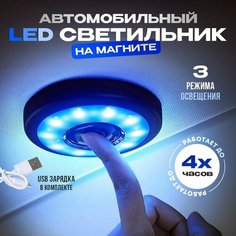 Универсальная светодиодная подсветка освещение салона багажника автомобиля, потолочный светильник led авто, плафон в палатку, лампа в машину, гараж Yakimodo
