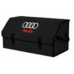 Органайзер-саквояж "Союз" в багажник Audi (Ауди), размер XL Plus. Цвет: черный с черной прострочкой Ромб. A&P Групп