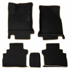 Автомобильные коврики (автоковрики) с 3D бортами ЭВА / EVA / ЕВА для Moskvich 3e / Москвич 3е / 2022 - н. в. + подпятник АвтоЕва.рф